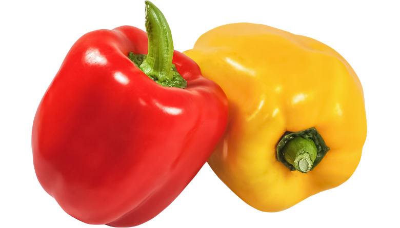Red Yellow Bell Peppers (लाल पीली शिमला मिर्च) (1 KG)